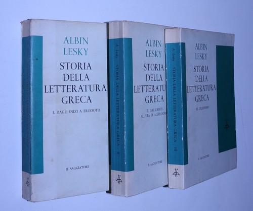 Albin lesky storia della - albin,